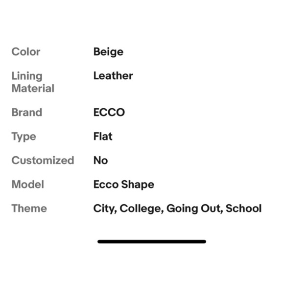 Ecco Shape Pointy Ballet Ballerina Flats 42 EU 11 - 11.5 US - Picture 6 of 6